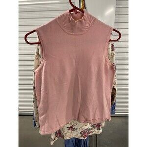 Vintage White Stag Pink Turtleneck Shirt Women's Size S – Soft and Stylish
